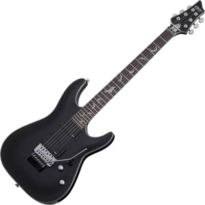 Schecter Damien Platinum 6 FR Electric Guitar - Satin Black (1183) image 4