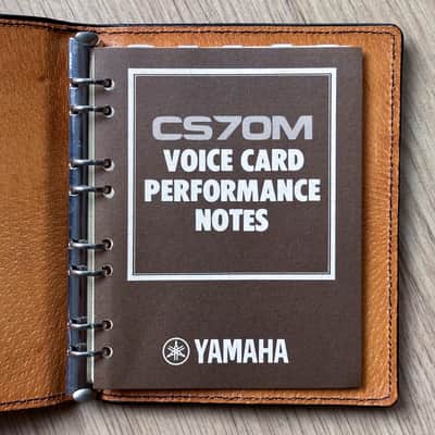 Yamaha CS70M Complete Voice Library Set Incl Leather Etui // Impossible find!! image 4