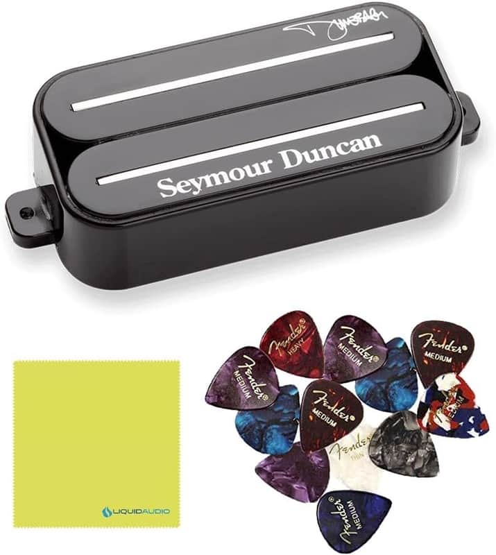 Seymour Duncan Dimebucker Dimebag Darrell Pickup Bundle w/ 12x Fender Guitar Picks, and Liquid Audio Polishing Cloth image 1