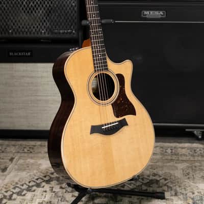 Taylor 414ce Studio Grand Auditorium Acoustic/Electric Guitar - Natural with Gig Bag image 16
