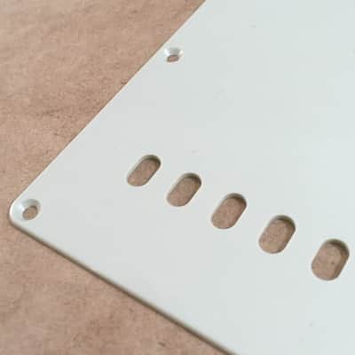 Fender Vintage Spec Aged White Relic Tremolo Cover Strat Back Plate Mint Green image 3