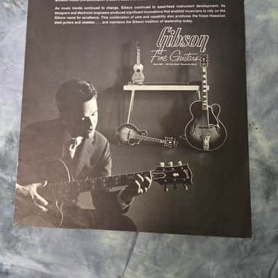 Vintage RARE 1965 Gibson Traditional Catalog Archtops Mandolins Pedal Steel Ukulele Case Candy image 1