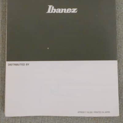 Ibanez Electric Guitar and Bass Instruction Manual Early 90s' image 2