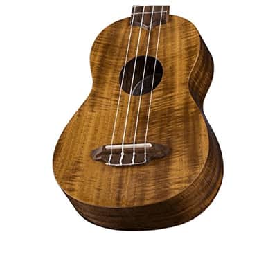 Luna UKE ACS Uke Flamed Acacia Soprano Ukulele w/Gigbag image 3