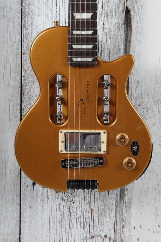 Traveler Guitar Escape EG-1 Electric Guitar Vintage Gold with Gig Bag image 1