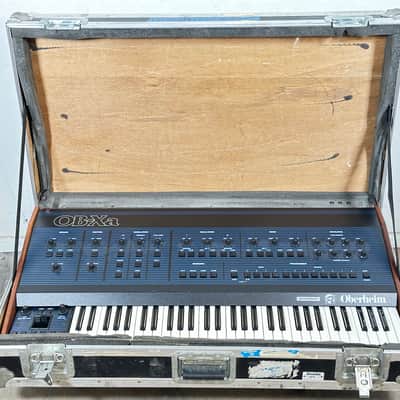 Oberheim OB-XA 1980s Vintage Analog Synthesizer w/ Road Case
