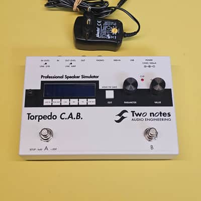 Two Notes Torpedo C.A.B. Speaker Simulator Pedal - White/Black image 8