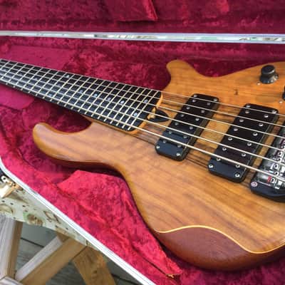 Beautiful Wal MK3 6-String Bass - Shedua Facings, Mahogany core, Indian Ebony fretboard - NICE! image 1