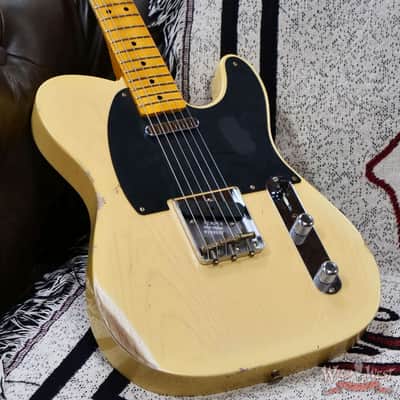 Fender Custom Shop 1951 Nocaster Ash Body Maple Neck Relic Faded Aged Nocaster Blonde 6.75 LBS image 8