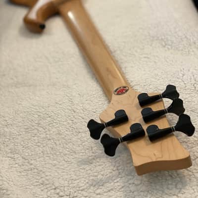 F Bass VF5 PJ 2018 Natural Alder and Ash with Ebony Vaneers image 11