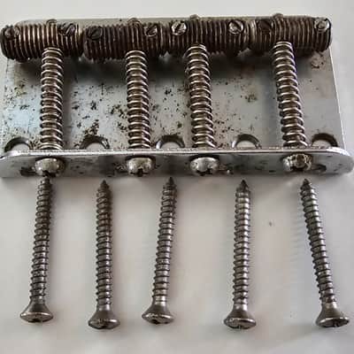 Original Fender Precision Bass Bridge 1959 - Chrome image 6