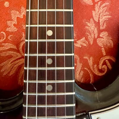 Vintage Univox Hi-Flier Phase III Sunburst MIJ Kurt Cobain Nirvana All Original image 21