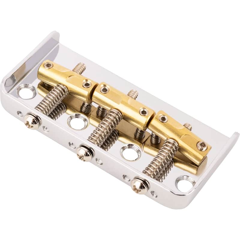 Fender 099-0809-000 3-Saddle Custom "Cut-Off" Vintage-Style Telecaster Bridge with Compensated Saddles image 1