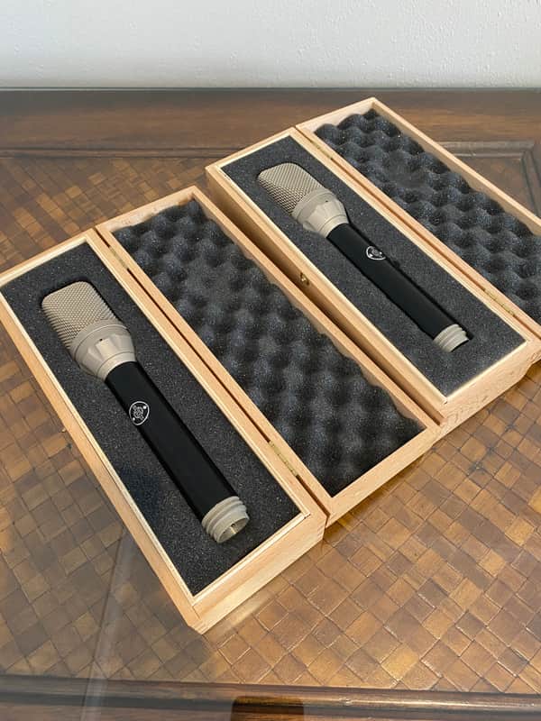 Neumann M71 capsule with M582 body - Black pair image 1