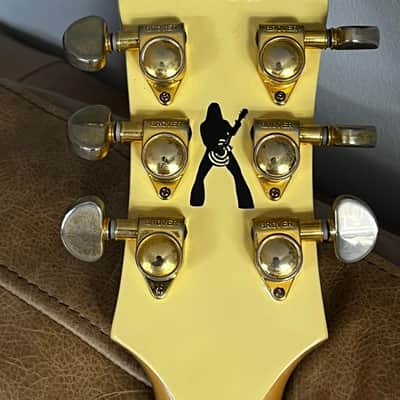 RARE 2003 Epiphone Les Paul Custom Zakk Wylde Signature | Antique Ivory with Bullseye image 16