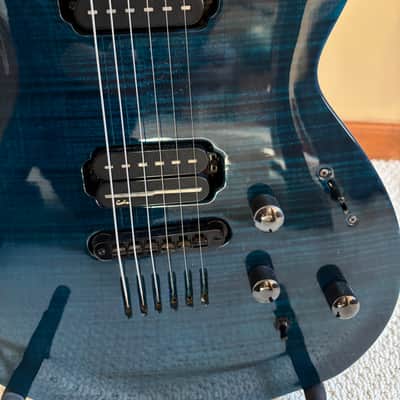 Godin  LGX 1999 Pacific Blue with Piezo Acoustic Hybrid, RARE image 7