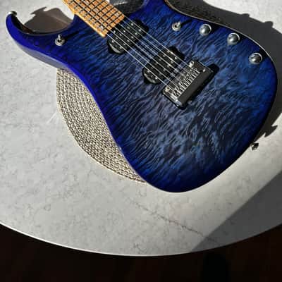 Ernie Ball Music Man JP15 - INSANE Blueberry Quilt image 2
