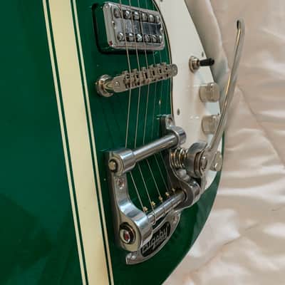 BRAND  new never played 2007 - 2008 Gretsch G5135 Electromatic G. Love Signature Corvette Phili-Green with Competition Stripe 2020 - image 17