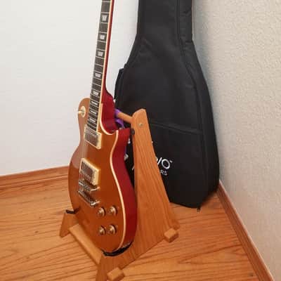Monoprice Indio 66 Dlx Plus Gold Top Mahogany Body LP-style Electric Guitar image 9