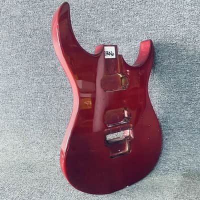 Red Basswood HH Guitar Body image 8