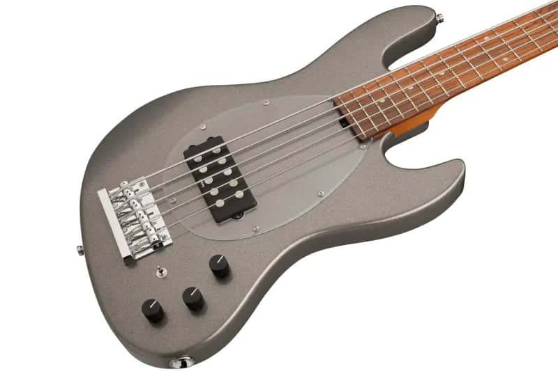 Sadowsky MetroExpress 21-Fret Vintage M Bass, Morado Fingerboard, 5-String - Solid Silver Metallic High Polish image 1