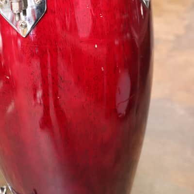 Toca Kaman Traditional Series Congas w/Double Conga Stand Transparent Cherry image 3