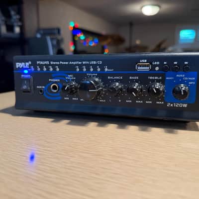 Pyle 2 Channel Power Amplifier PTAU45 Never Used Great Sound Compact& Crisp🎶 image 4