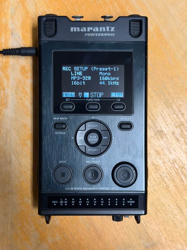 Marantz PMD661MKII 2-Channel Handheld Solid State Digital Recorder 2010s - Black image 1