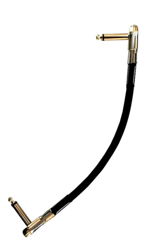 MXR Dunlop Patch Cable 6 inch (~152mm) 1/4" Angled Flat ( pancake ) ends image 1