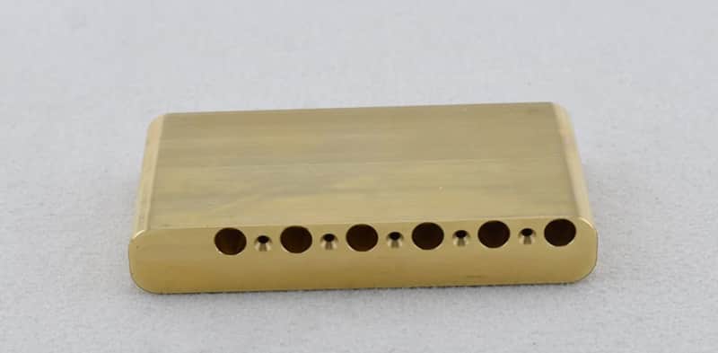 Brass Stratocaster Strat Style Guitar Bridge Tremolo Block image 1