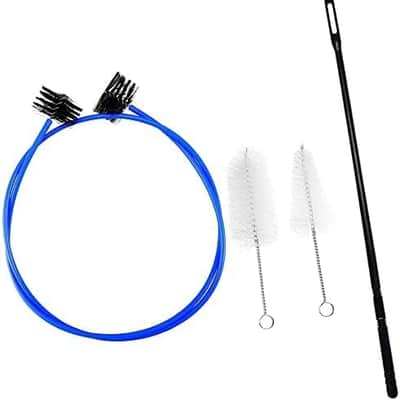 4 Pieces Trumpet Snake Brush Cleaning Kit, Trumpet Brush Mouthpiece Brush Valve Casing Brush Flexible Brush with Cleaning Rod image 1