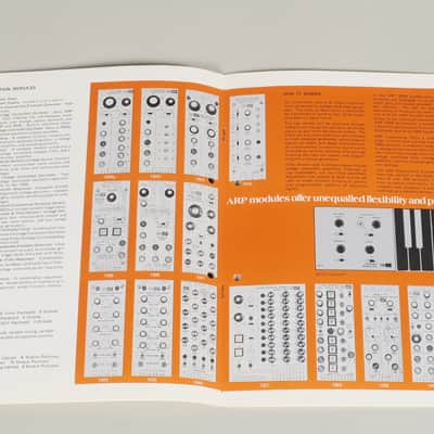 ARP 2500 modular synthesizer original owner's manual, poster and brochure image 5