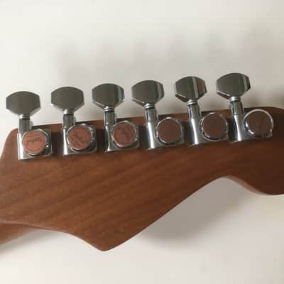 Lefty Reverse Hendrix Loaded Strat Modern Hybrid Neck Relic Roasted Flame Maple image 10