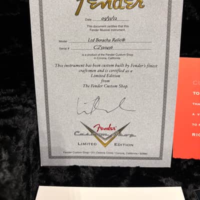 Fender La Cabronita Boracha Relic 2012 Custom Shop Limited Edition image 5