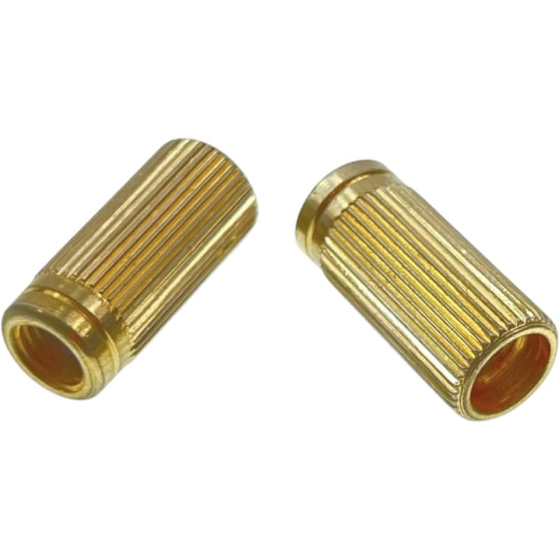 Faber Tailpiece Inserts - Steel & Gold Plated for Quality Tone