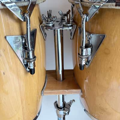 Latin Percussion LP-JRX-AW Junior Natural Wood Conga Set with Comfort Curve, Chrome Hardware Stand image 3