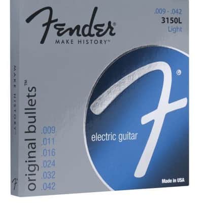 Fender 3150 Original Bullets Pure Nickel Electric Guitar Strings Gauges .011 -.049 image 2