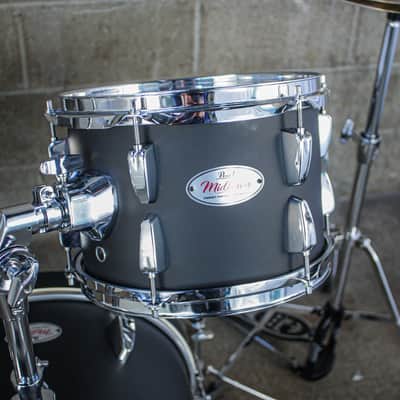 Pearl Midtown 4-Piece Drum Kit (16,10,13,SD) with Hardware - Matte Asphalt Black image 6