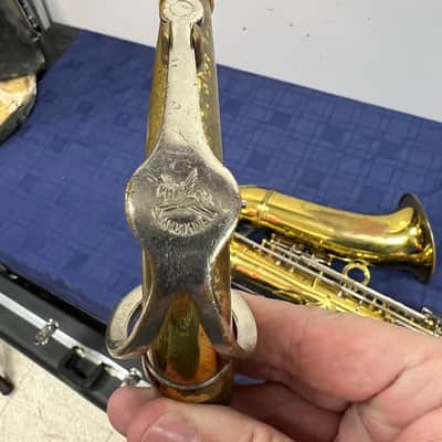 Vintage Martin Busine Alto Sax Saxophone with Original Case Made in the USA for Parts or Repair 1919 image 21