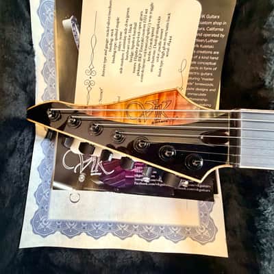 Vik Guitars Duality 7L Left-Handed Lefty LH Left "Pacific Sunset" image 11