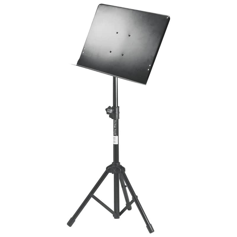 On-Stage SM7211B Conductor Sheet Music Stand w/ Tripod Folding Base image 1