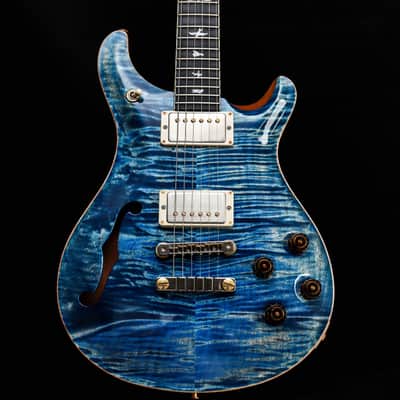 PRS USA Paul Reed Smith McCarty 594 Semi-Hollow Wood Library "Faded Blue Jeans + Ebony" (2021) image 3