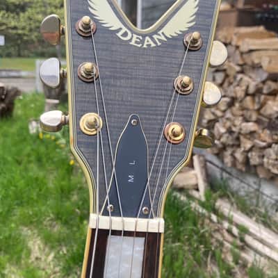 Dean Dimebag Darrell Pantera ML Limited Edition Black Gold Rising Sun Relic Custom Paint #3 image 5