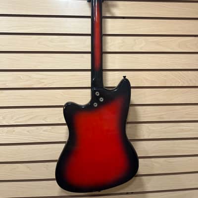 Harmony H17 Silhouette / Bobkat 1965 - Cherry Red Sunburst image 9
