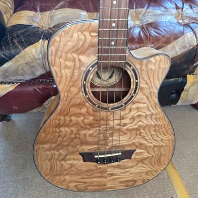 Dean Acoustic Electric Bass Guitar BRAND NEW Quilted Ash Exotica Active EQ image 18