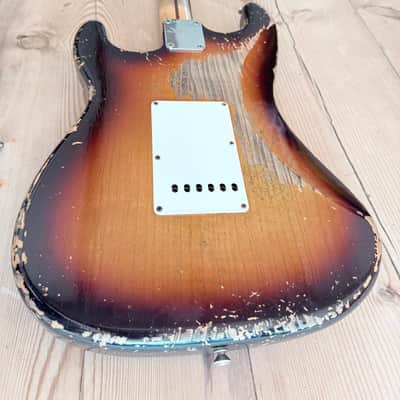 Fender Custom Shop Dale Wilson Masterbuilt 58 Strat Heavy Relic Choc Sunburst image 10