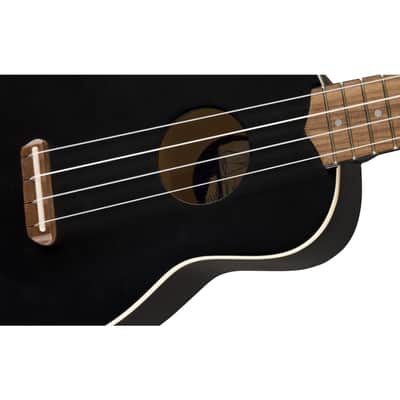 Fender Venice Ukulele Soprano (Black) - Soprano Ukulele image 4