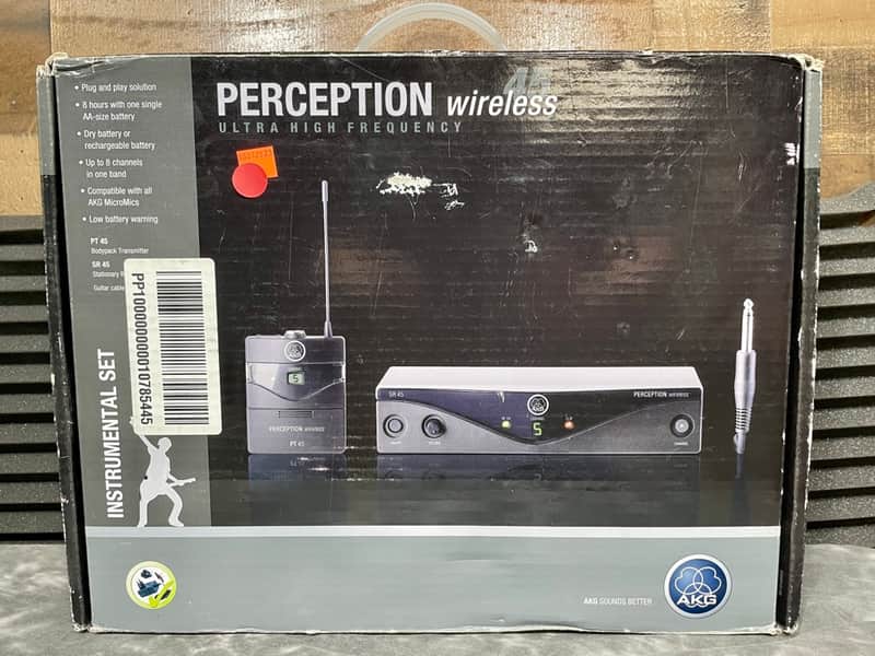 AKG WMS45 Perception Wireless Instrument Microphone System (Band A) 2010s - Black image 1