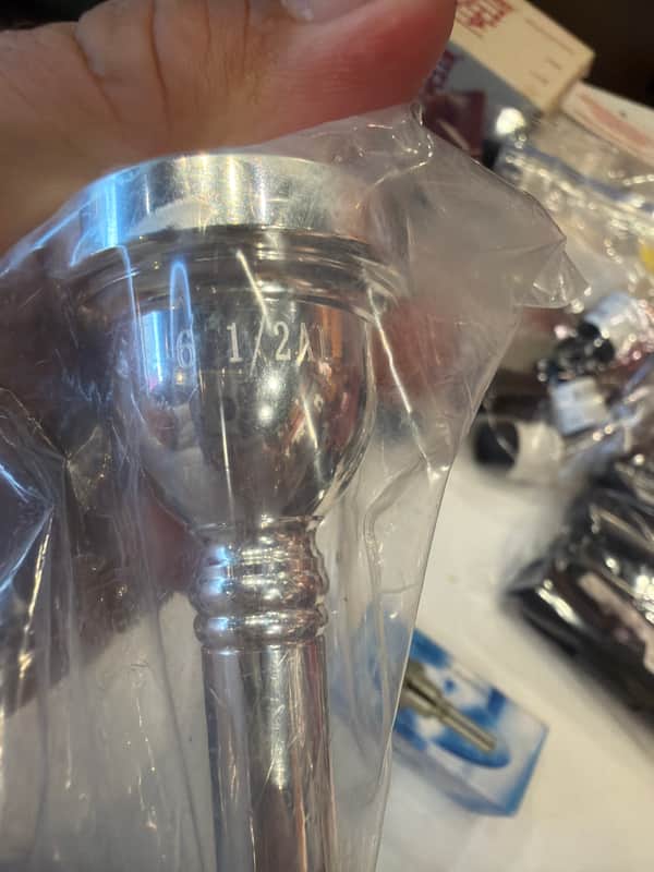 Glarner 6-1/2 Gal Trombone Mouthpiece - Silver image 1