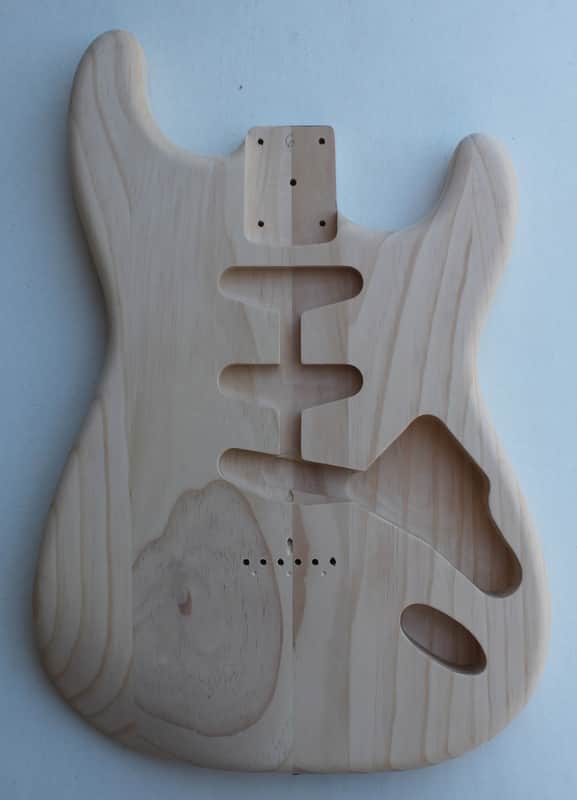 AMERICAN MADE STRAT CUSTOM HT STYLE BODY - RIGHT HANDED - KNOTTY PINE 1258 image 1